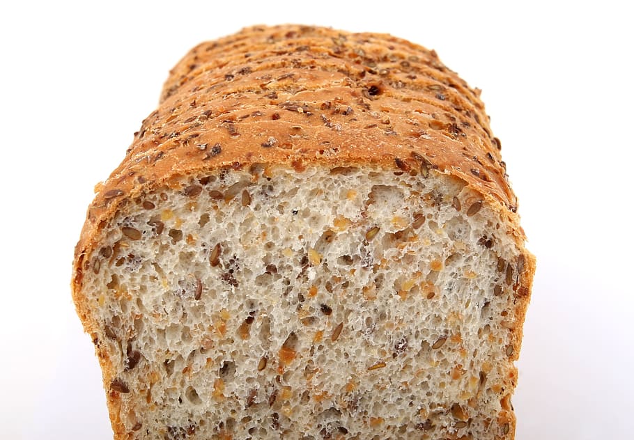 السعرات الحرارية في الخبز الحبوب الكاملة