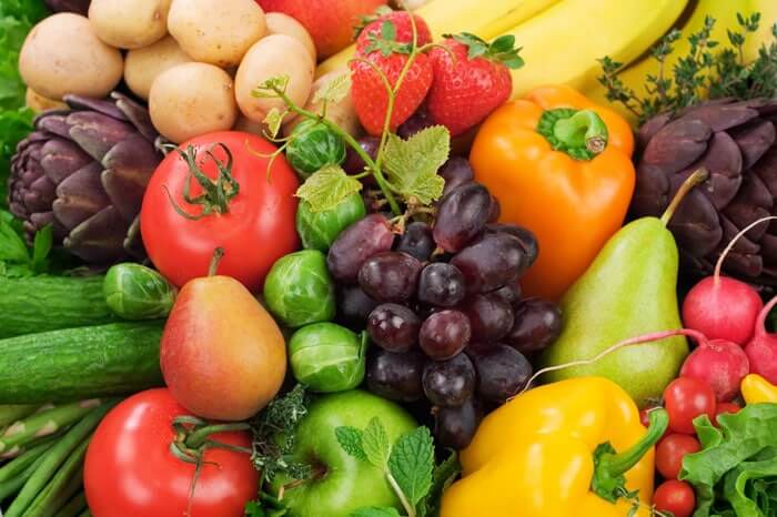 الألياف الغذائية في الفواكه والخضروات