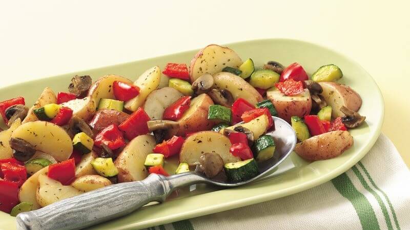 بطاطس دايت بالخضروات