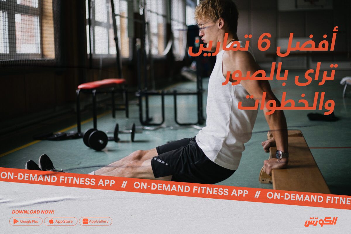 أفضل 6 تمارين تراي بالصور والخطوات في المنزل والجيم - ElCoach - الكوتش